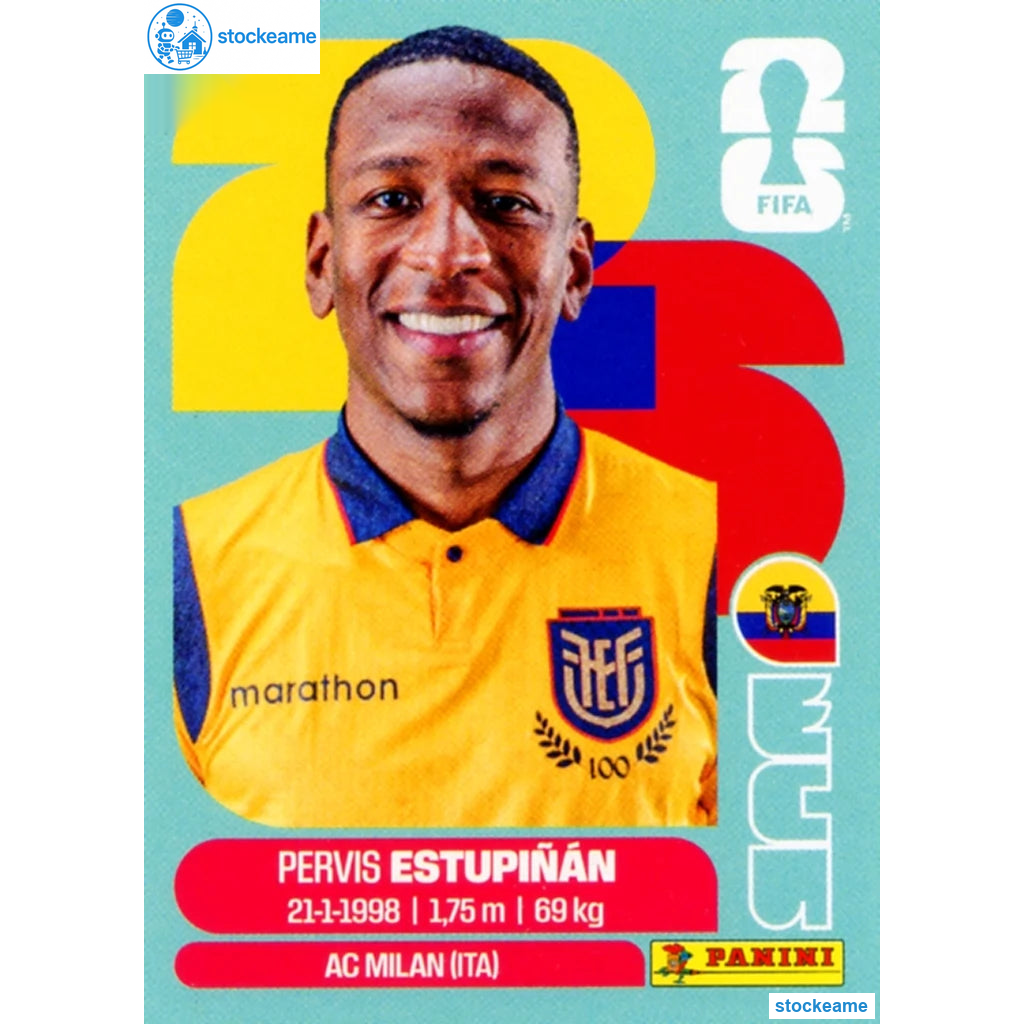 ECU005 - Pervis Estupiñán | Ecuador | Panini World Cup 2026 Base Sticker