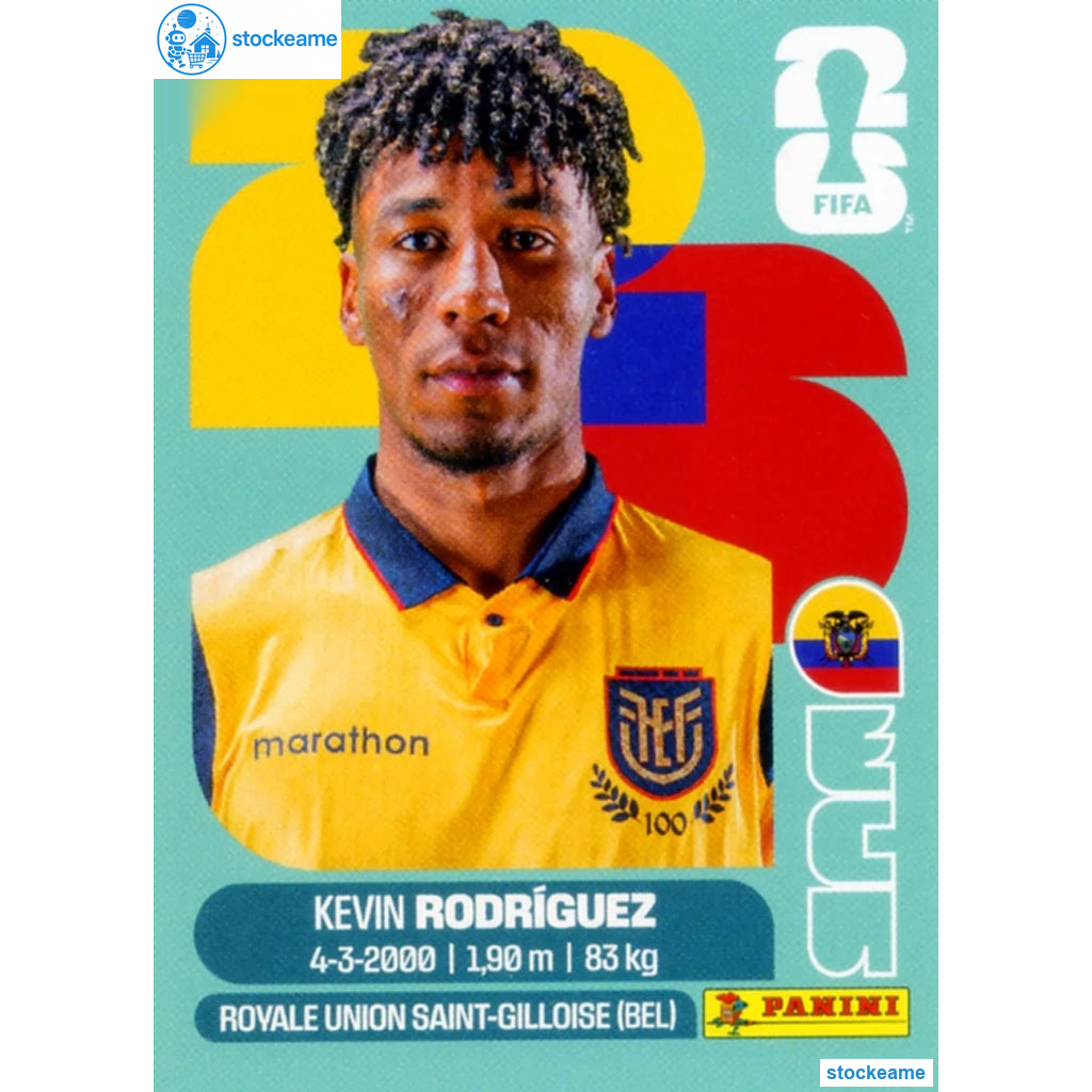 ECU019 - Kevin Rodriguez | Ecuador | Panini World Cup 2026 Base Sticker