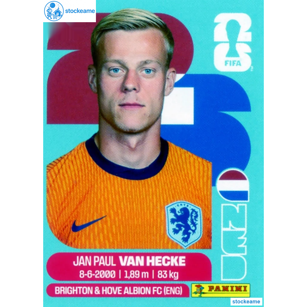 NED009 - Jan Paul van Hecke | Netherlands | Panini World Cup 2026 Base Sticker