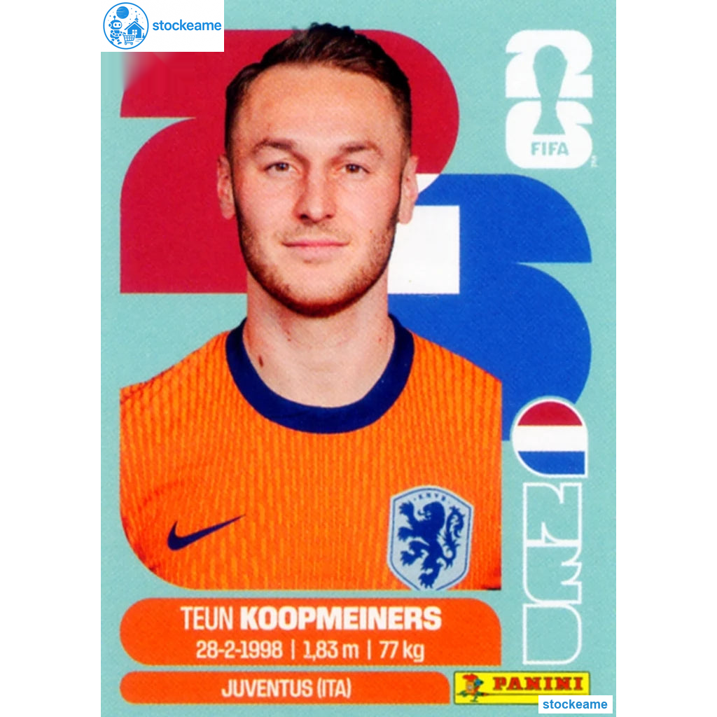 NED012 - Teun Koopmeiners | Netherlands | Panini World Cup 2026 Base Sticker