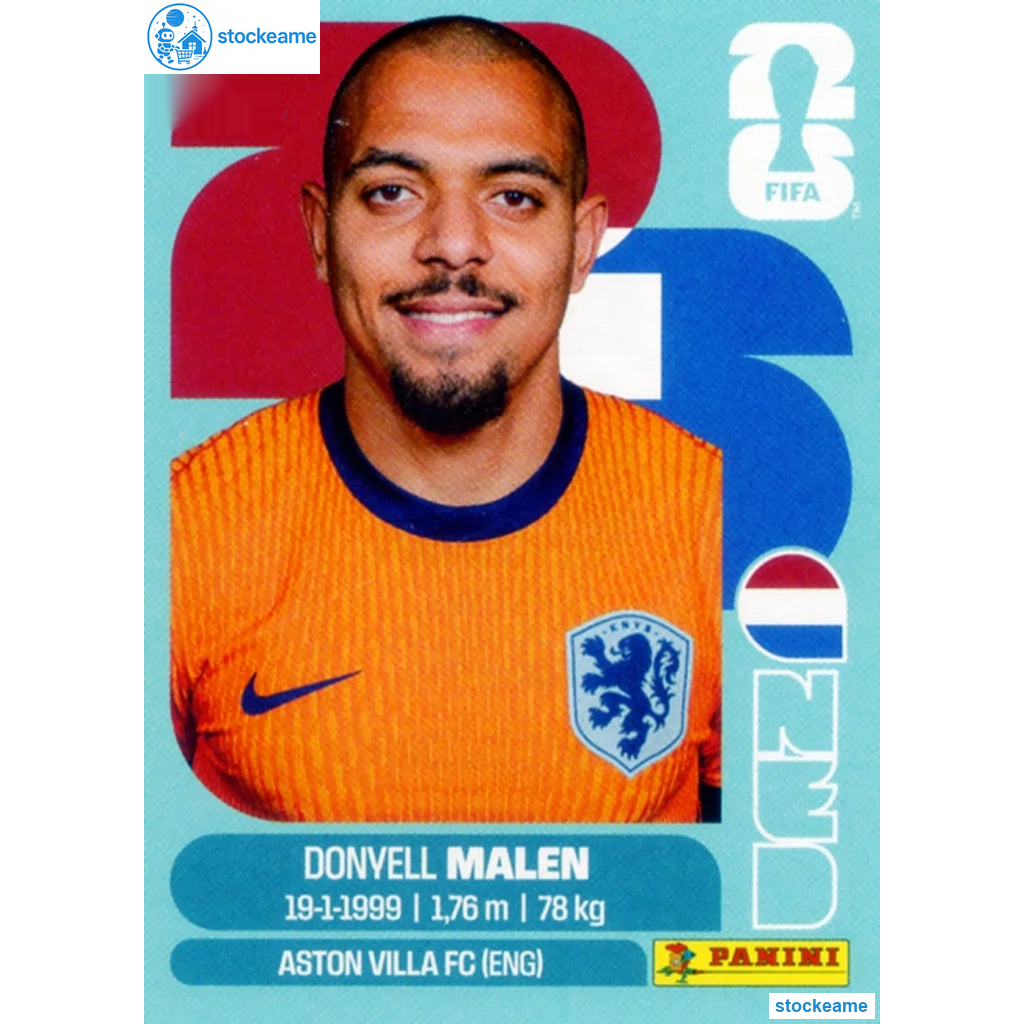 NED018 - Donyell Malen | Netherlands | Panini World Cup 2026 Base Sticker