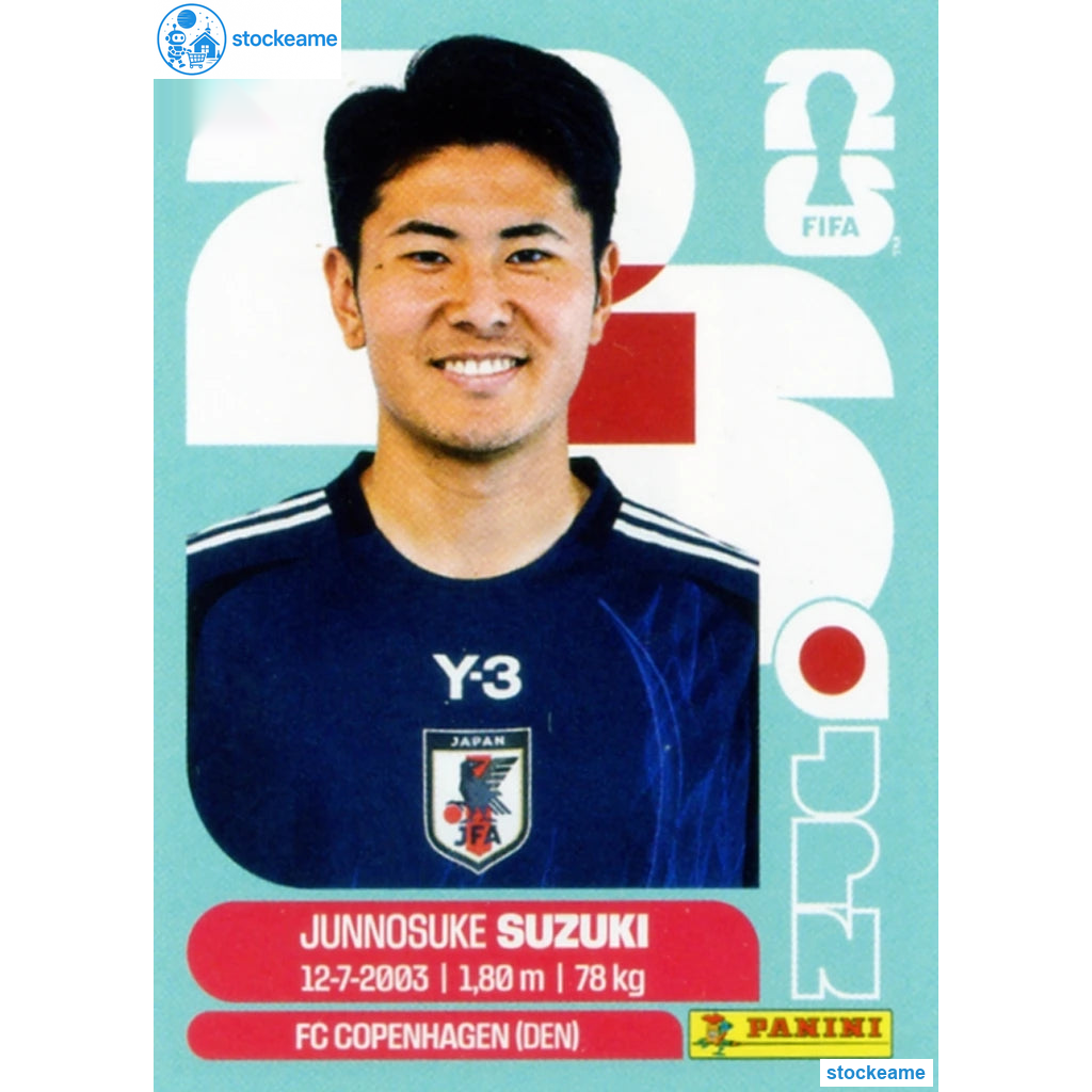 JPN005 - Junnosuke Suzuki | Japan | Panini World Cup 2026 Base Sticker