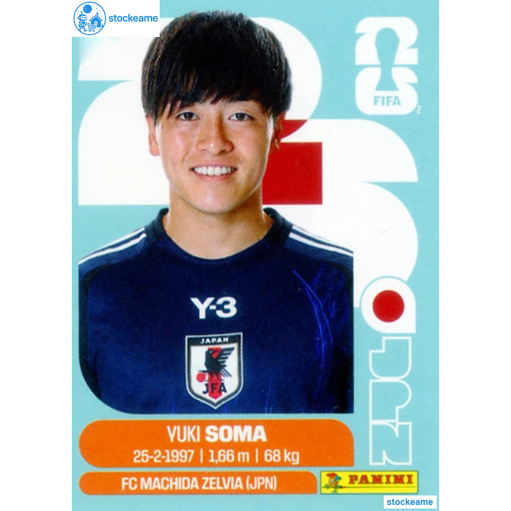 JPN009 - Yuki Soma | Japan | Panini World Cup 2026 Base Sticker