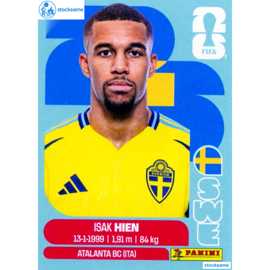 SWE003 - Isak Hien | Sweden | Panini World Cup 2026 Base Sticker