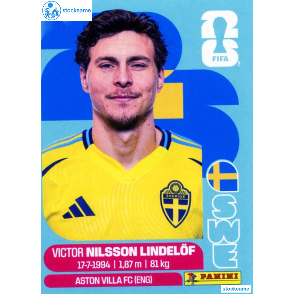 SWE006 - Victor Nilsson Lindelöf | Sweden | Panini World Cup 2026 Base Sticker