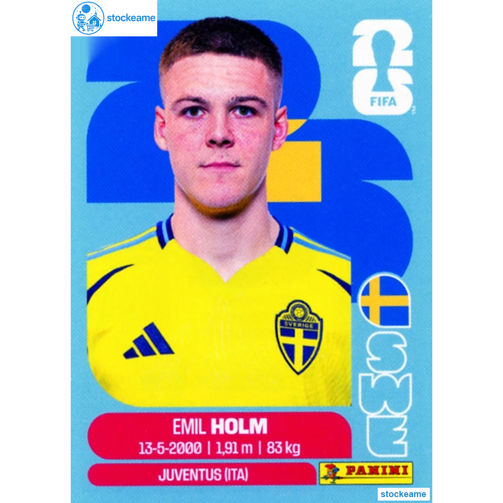 SWE005 - Emil Holm | Sweden | Panini World Cup 2026 Base Sticker