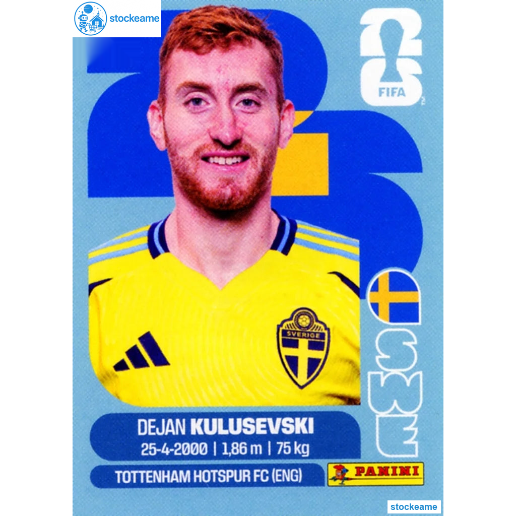 SWE017 - Dejan Kulusevski | Sweden | Panini World Cup 2026 Base Sticker