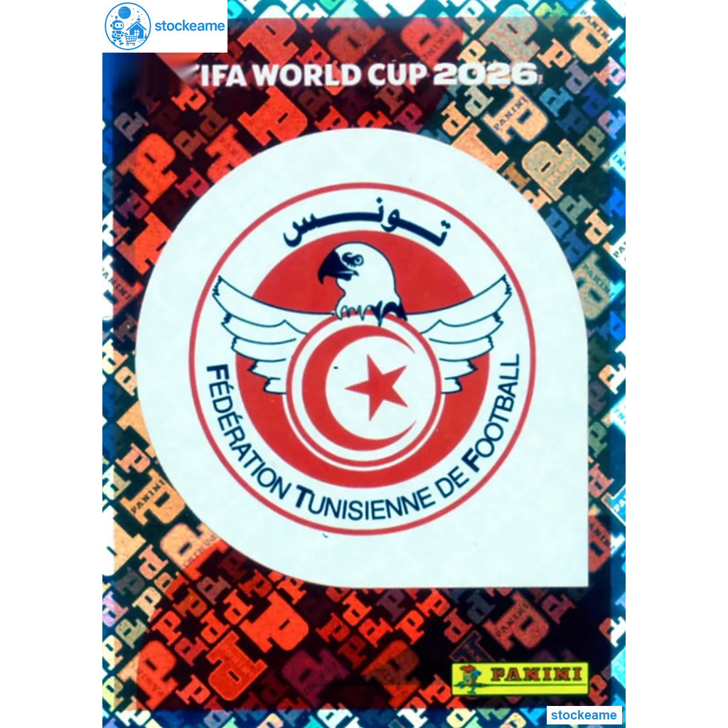 TUN001 - Emblem | Tunisia | Panini World Cup 2026 Foil Sticker