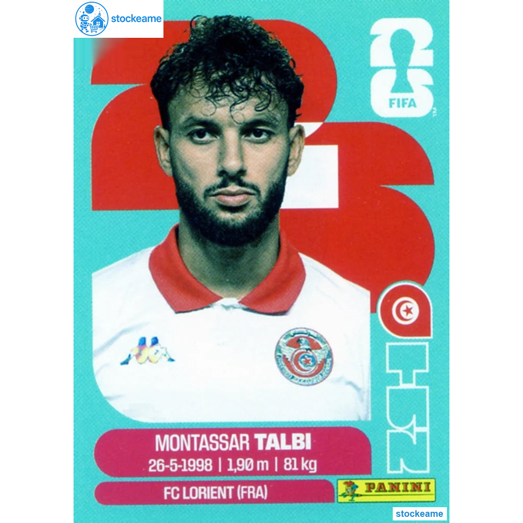 TUN005 - Montassar Talbi | Tunisia | Panini World Cup 2026 Base Sticker