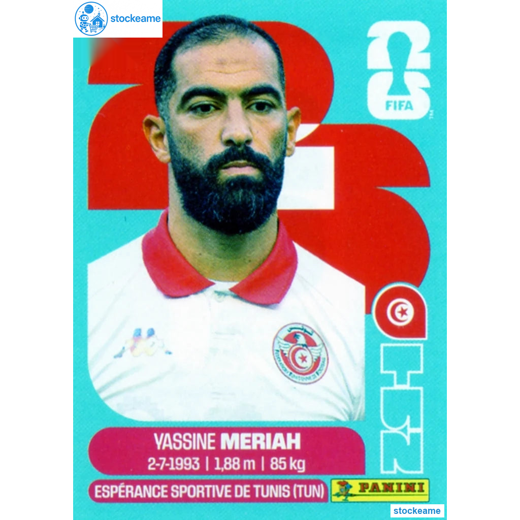 TUN006 - Yassine Meriah | Tunisia | Panini World Cup 2026 Base Sticker