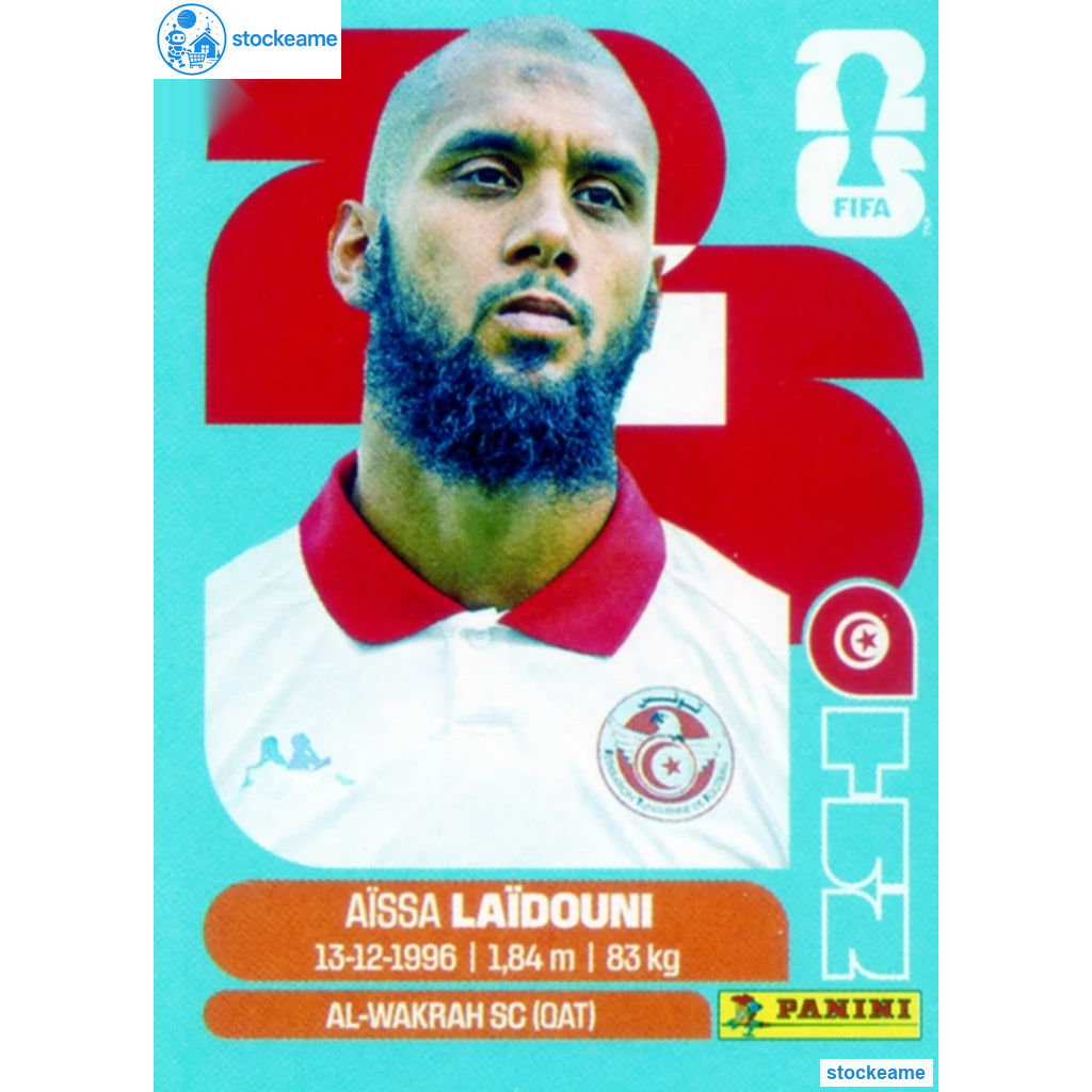 TUN010 - Aissa Laidouni | Tunisia | Panini World Cup 2026 Base Sticker