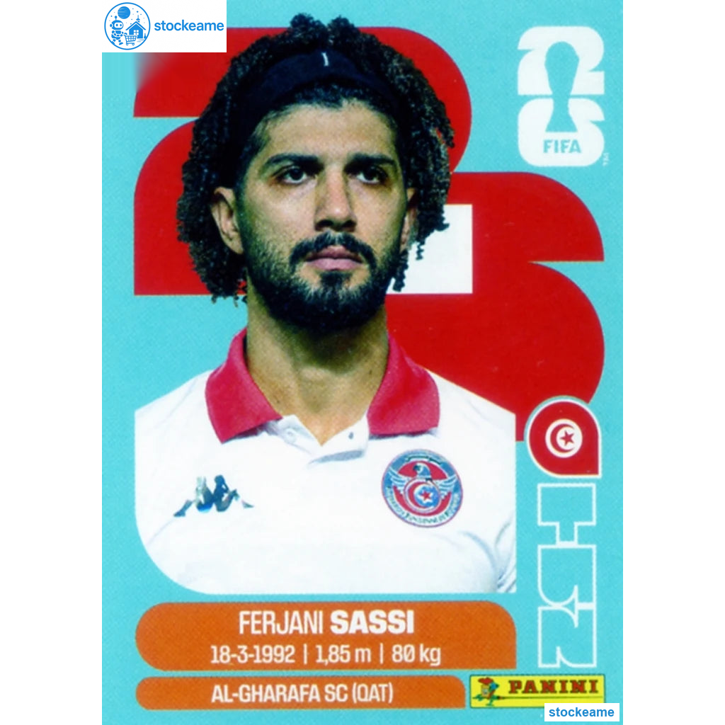 TUN011 - Ferjani Sassi | Tunisia | Panini World Cup 2026 Base Sticker