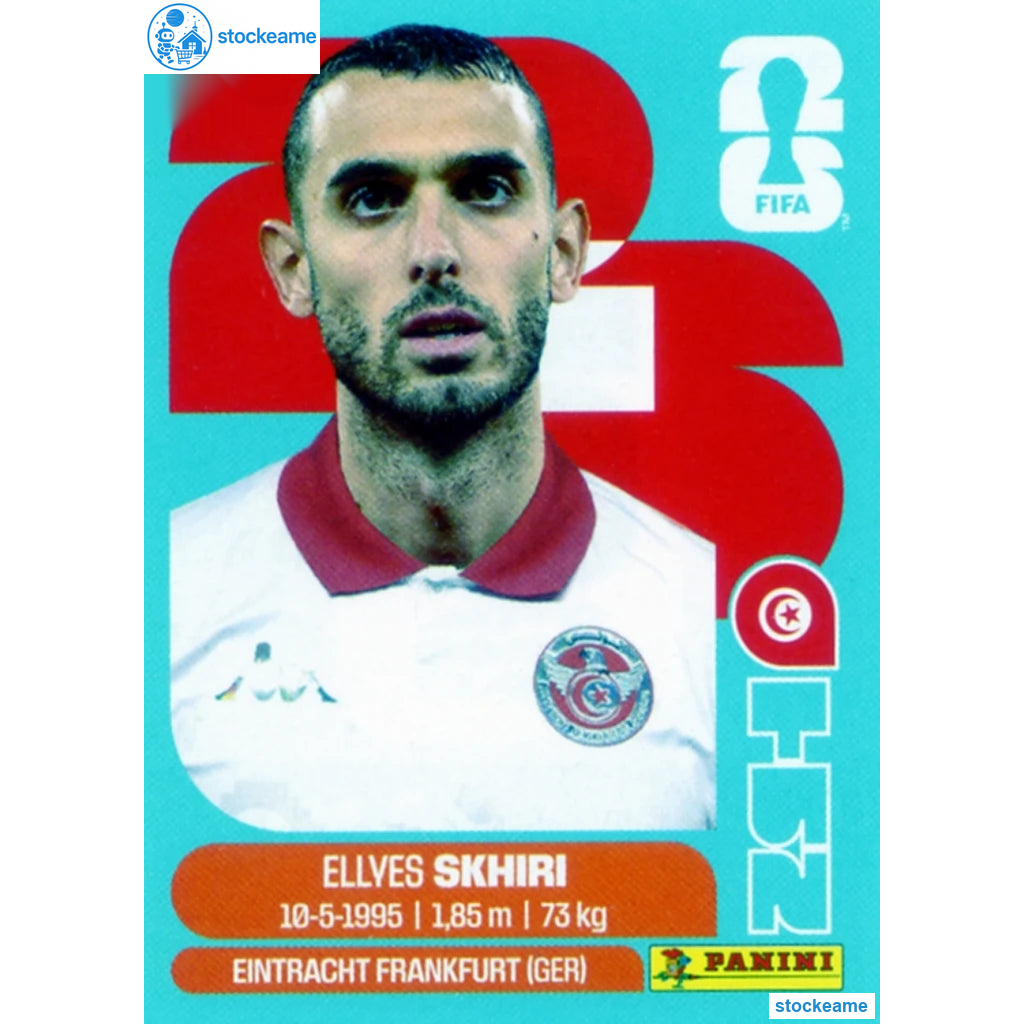 TUN009 - Ellyes Skhiri | Tunisia | Panini World Cup 2026 Base Sticker