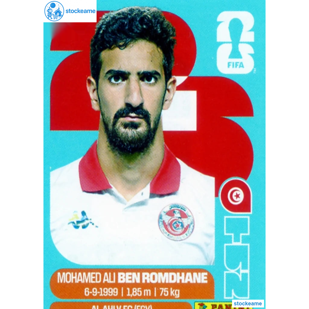 TUN012 - Mohamed Ali Ben Romdhane | Tunisia | Panini World Cup 2026 Base Sticker