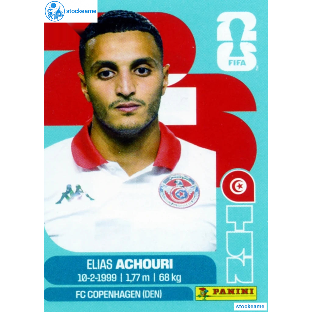 TUN015 - Elias Achouri | Tunisia | Panini World Cup 2026 Base Sticker