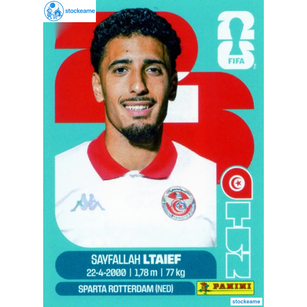 TUN019 - Sayfallah Ltaief | Tunisia | Panini World Cup 2026 Base Sticker