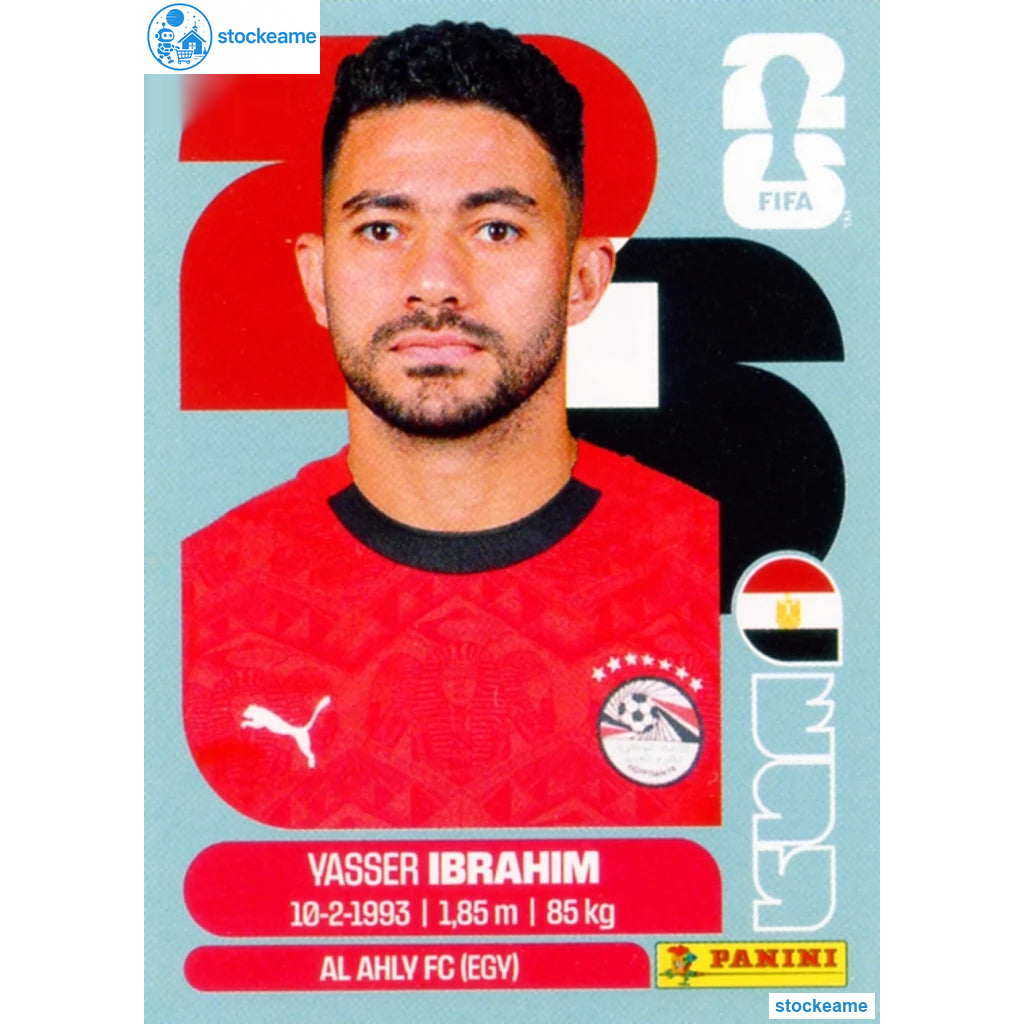 EGY005 - Yasser Ibrahim | Egypt | Panini World Cup 2026 Base Sticker