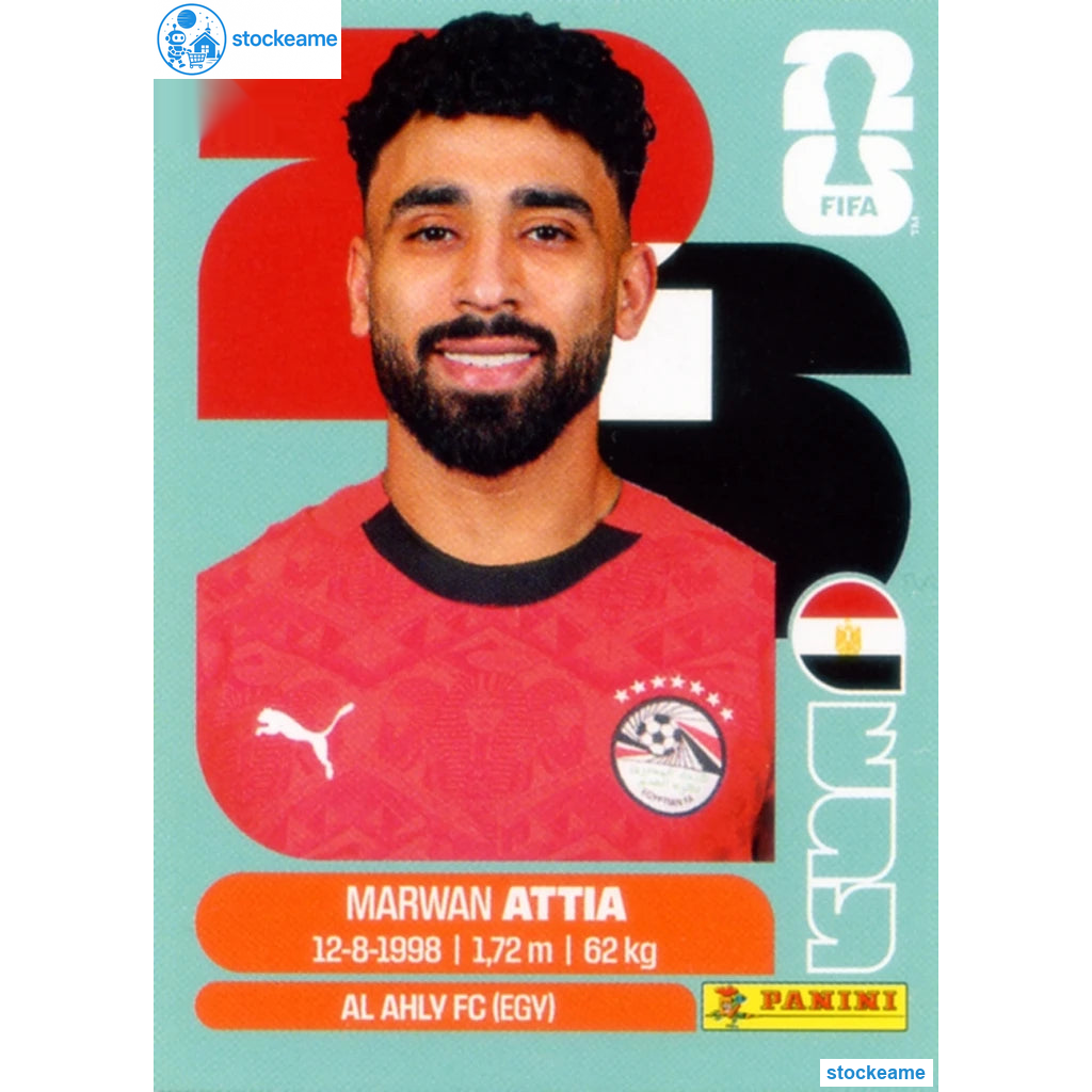 EGY010 - Marwan Attia | Egypt | Panini World Cup 2026 Base Sticker