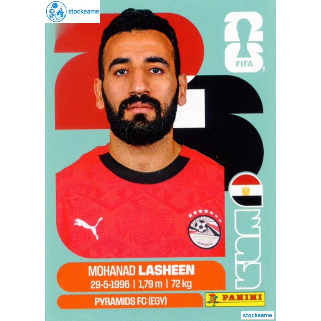EGY014 - Mohamed Lasheen | Egypt | Panini World Cup 2026 Base Sticker