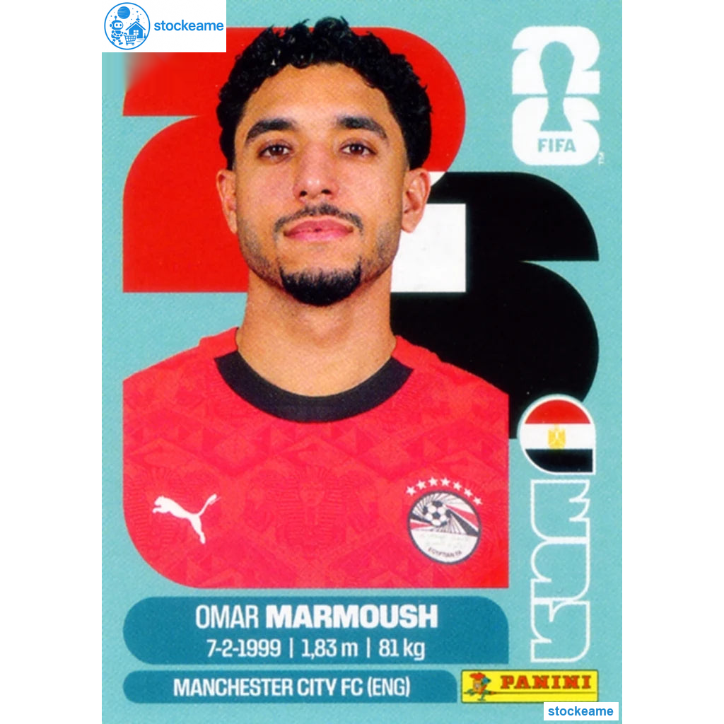 EGY020 - Omar Marmoush | Egypt | Panini World Cup 2026 Base Sticker