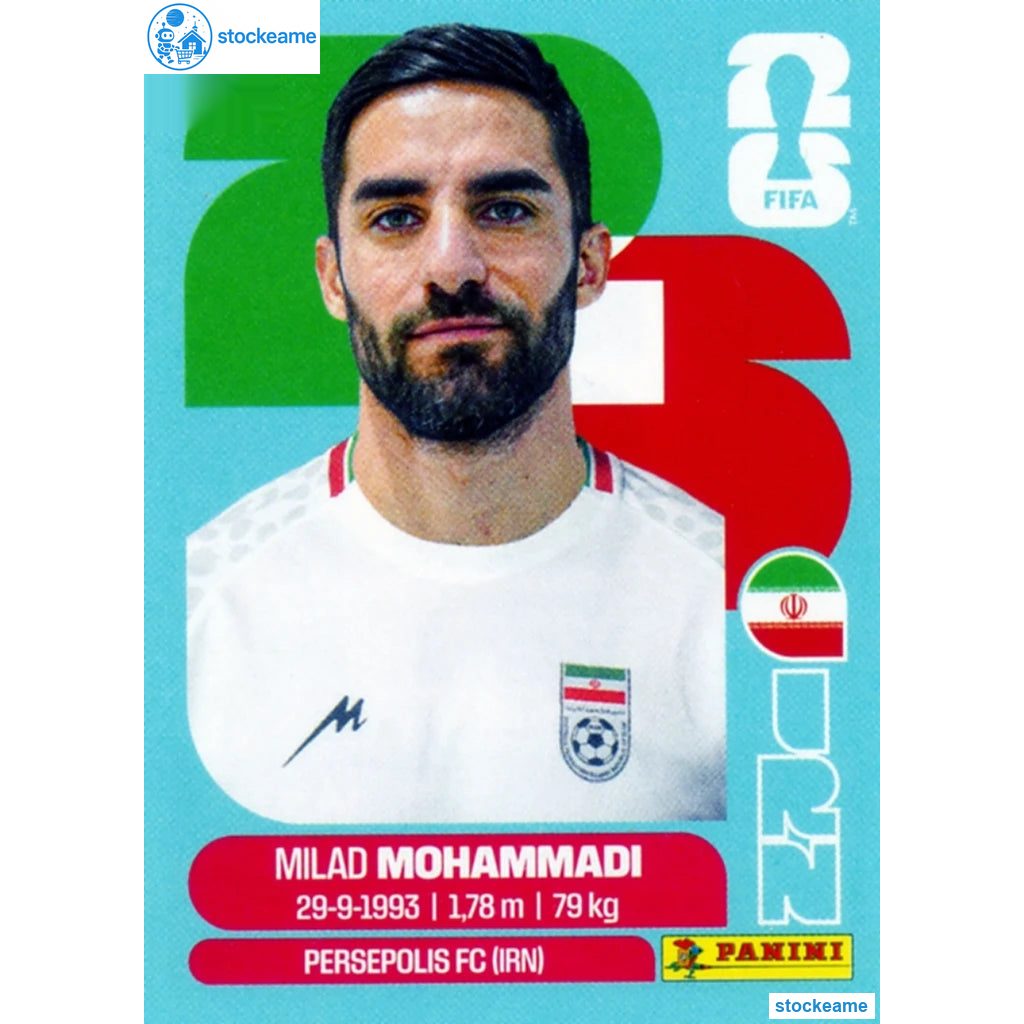 IRN005 - Milad Mohammadi | Iran | Panini World Cup 2026 Base Sticker
