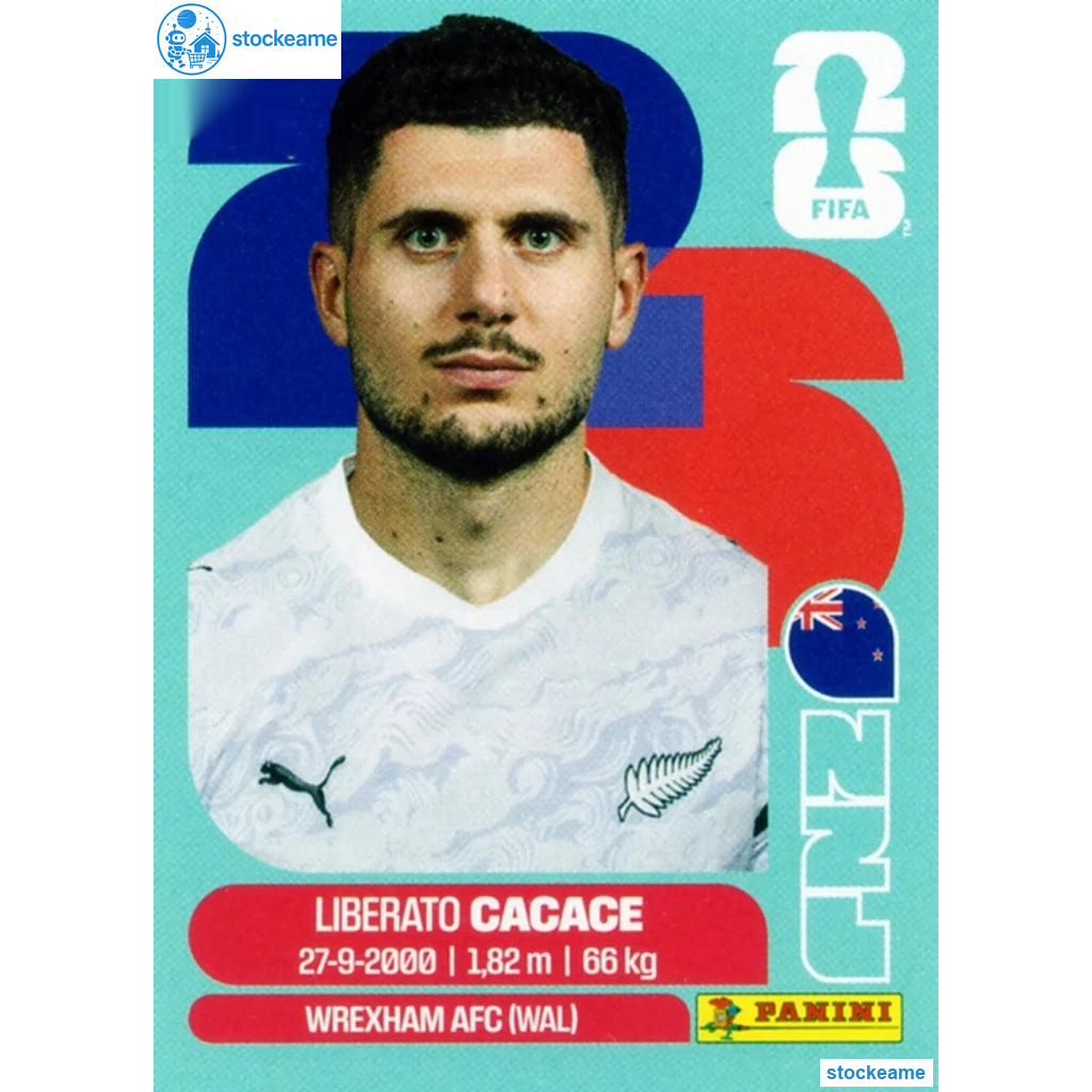 NZL005 - Liberato Cacace | New Zealand | Panini World Cup 2026 Base Sticker
