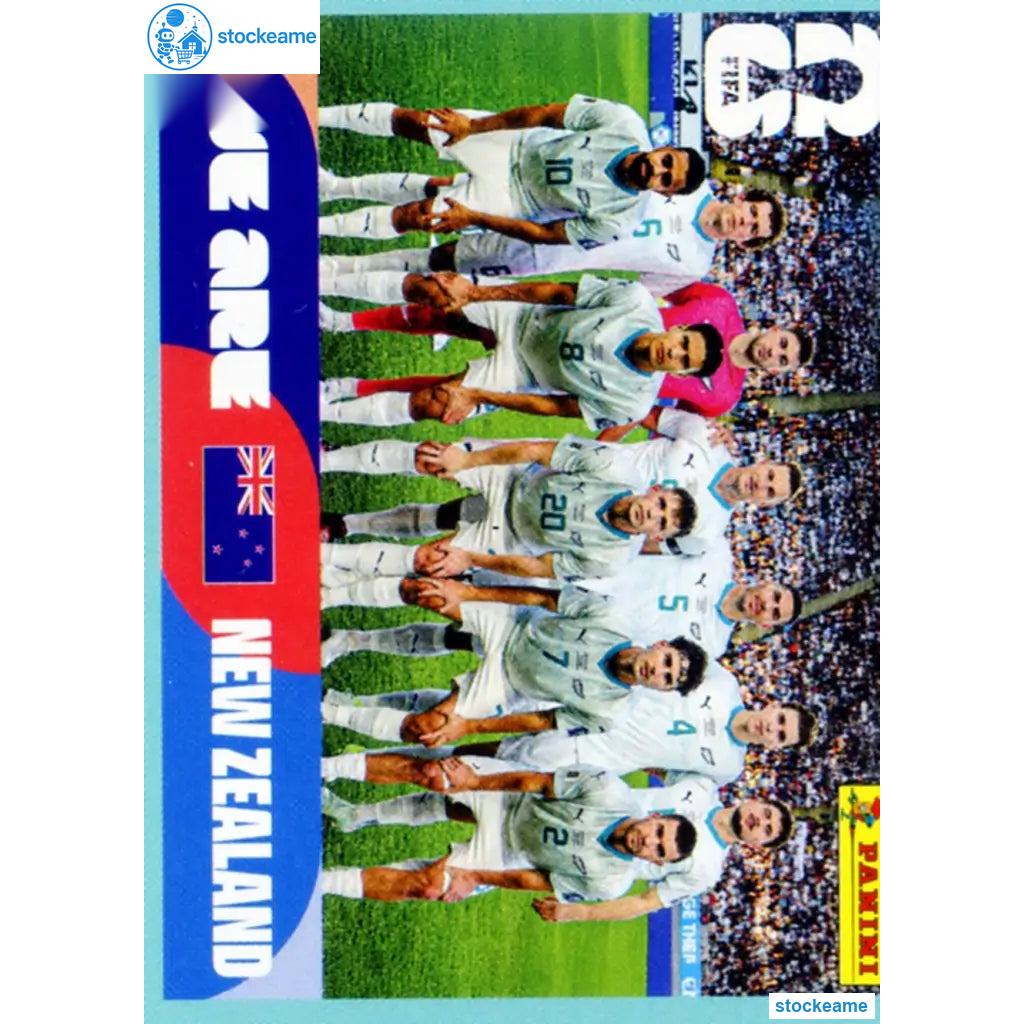NZL013 - Team Photo | New Zealand | Panini World Cup 2026 Base Sticker
