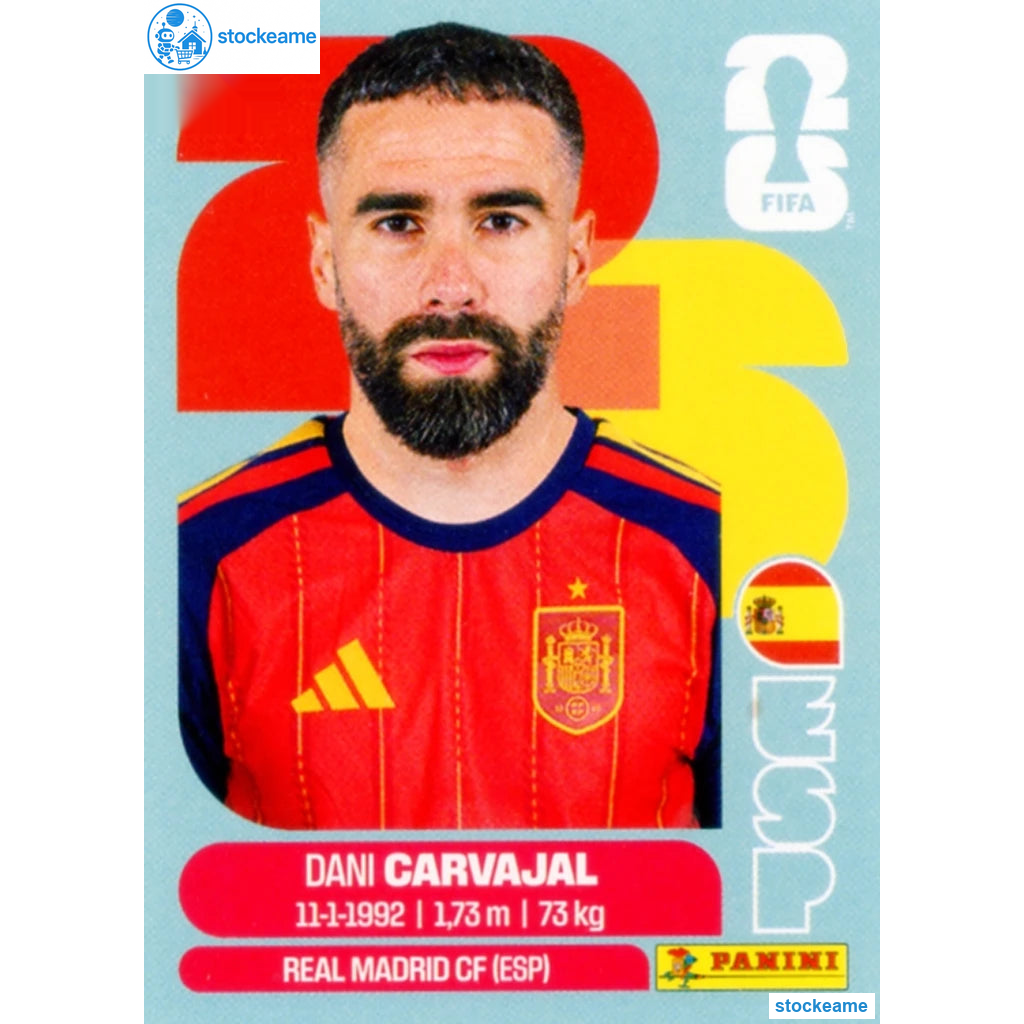 ESP007 - Dani Carvajal | Spain | Panini World Cup 2026 Base Sticker