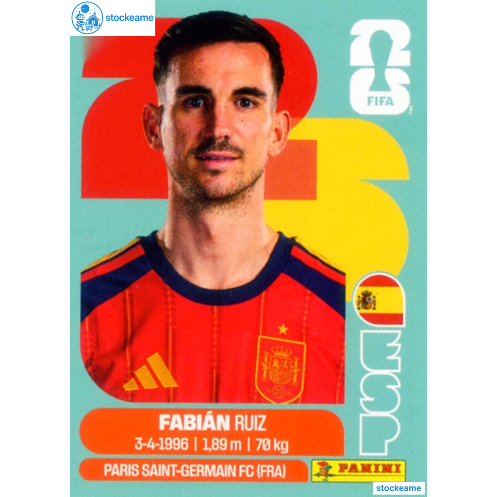 ESP012 - Fabian Ruiz | Spain | Panini World Cup 2026 Base Sticker
