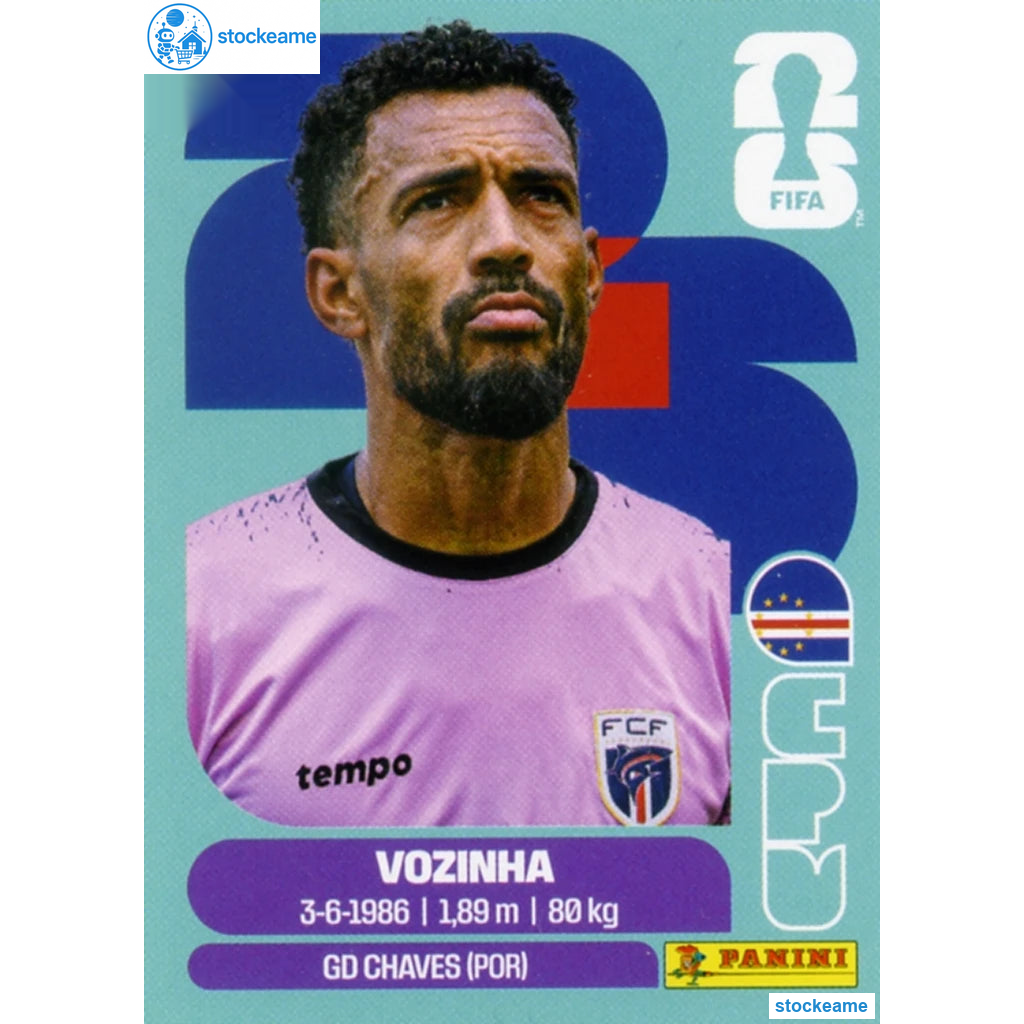 CPV002 - Vozinha | Cape Verde | Panini World Cup 2026 Base Sticker
