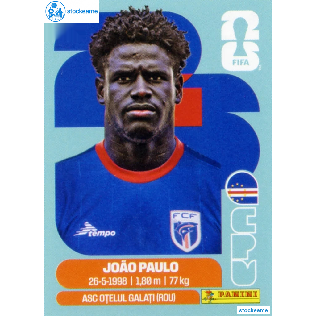 CPV008 - Joao Paulo | Cape Verde | Panini World Cup 2026 Base Sticker