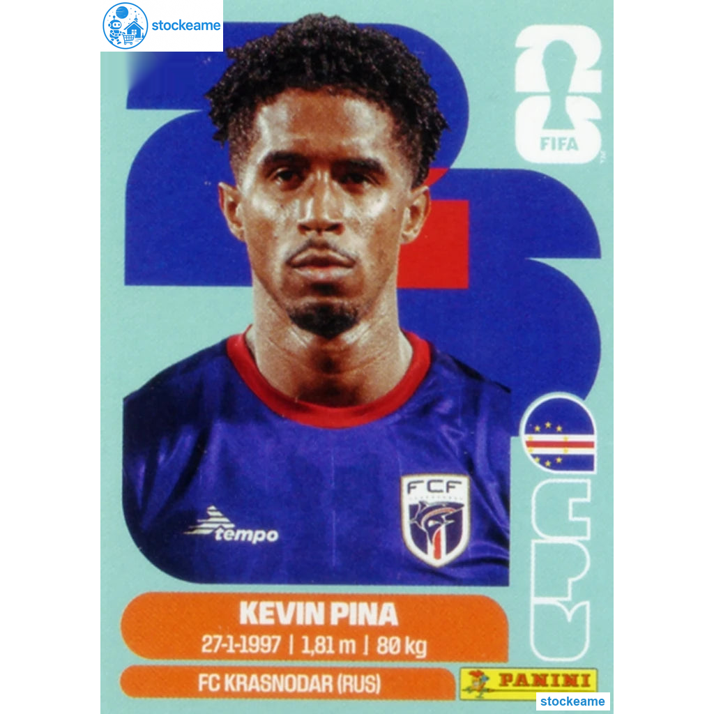 CPV010 - Kevin Pina | Cape Verde | Panini World Cup 2026 Base Sticker