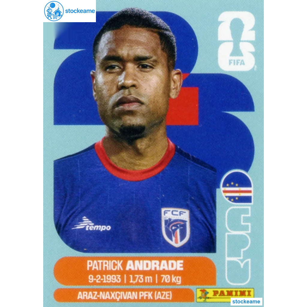 CPV011 - Patrick Andrade | Cape Verde | Panini World Cup 2026 Base Sticker