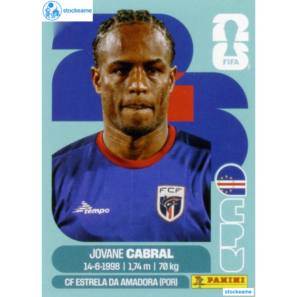 CPV016 - Jovane Cabral | Cape Verde | Panini World Cup 2026 Base Sticker