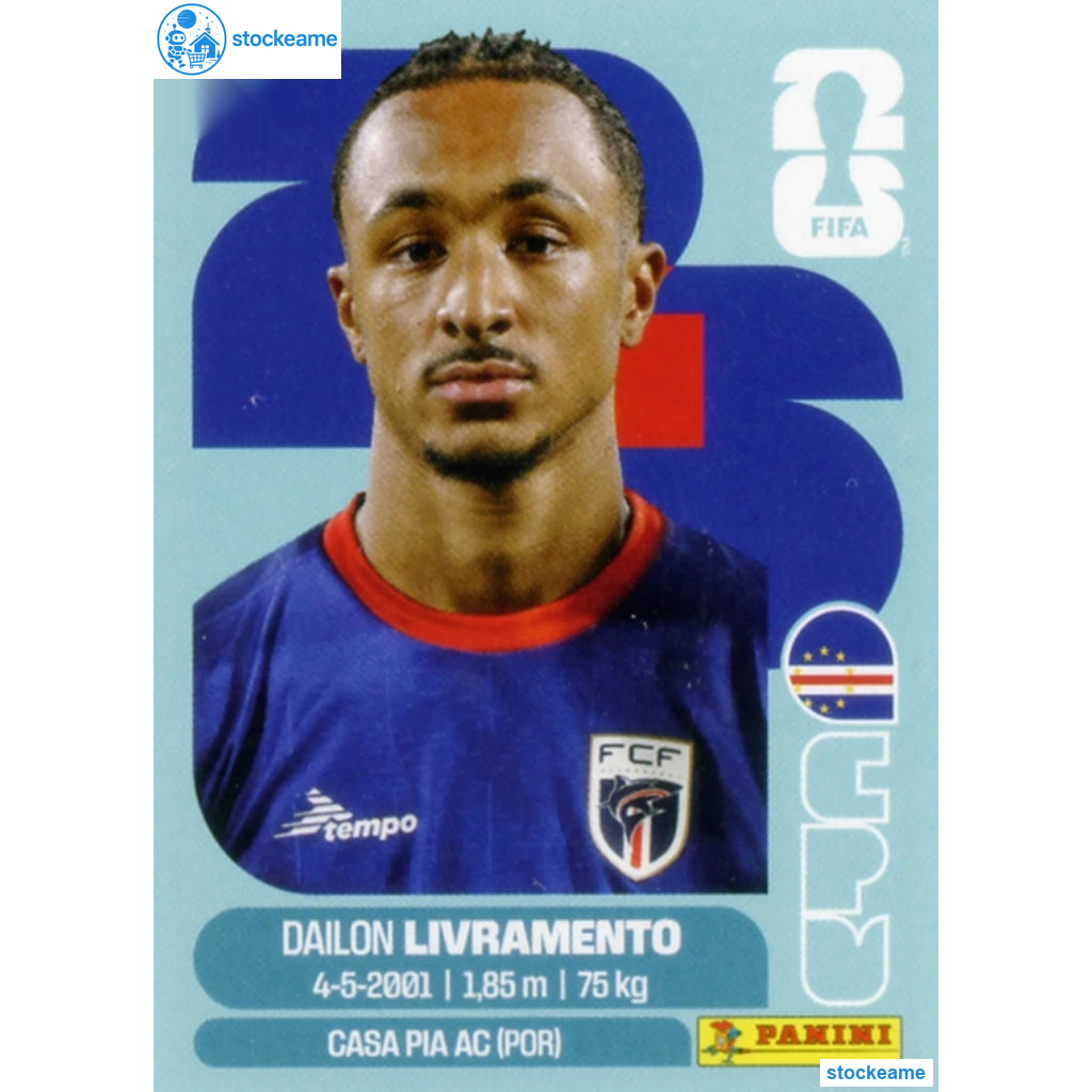 CPV018 - Dailon Livramento | Cape Verde | Panini World Cup 2026 Base Sticker