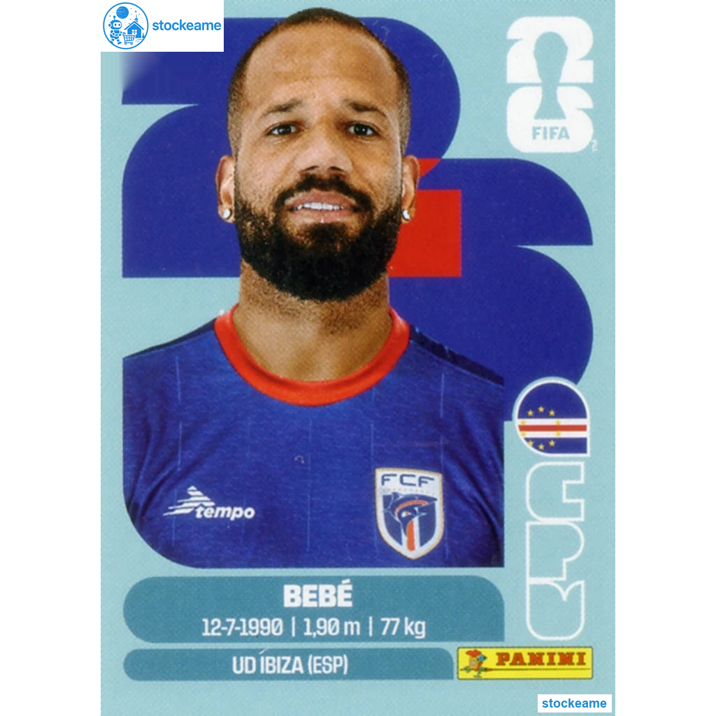 CPV020 - Bebe | Cape Verde | Panini World Cup 2026 Base Sticker