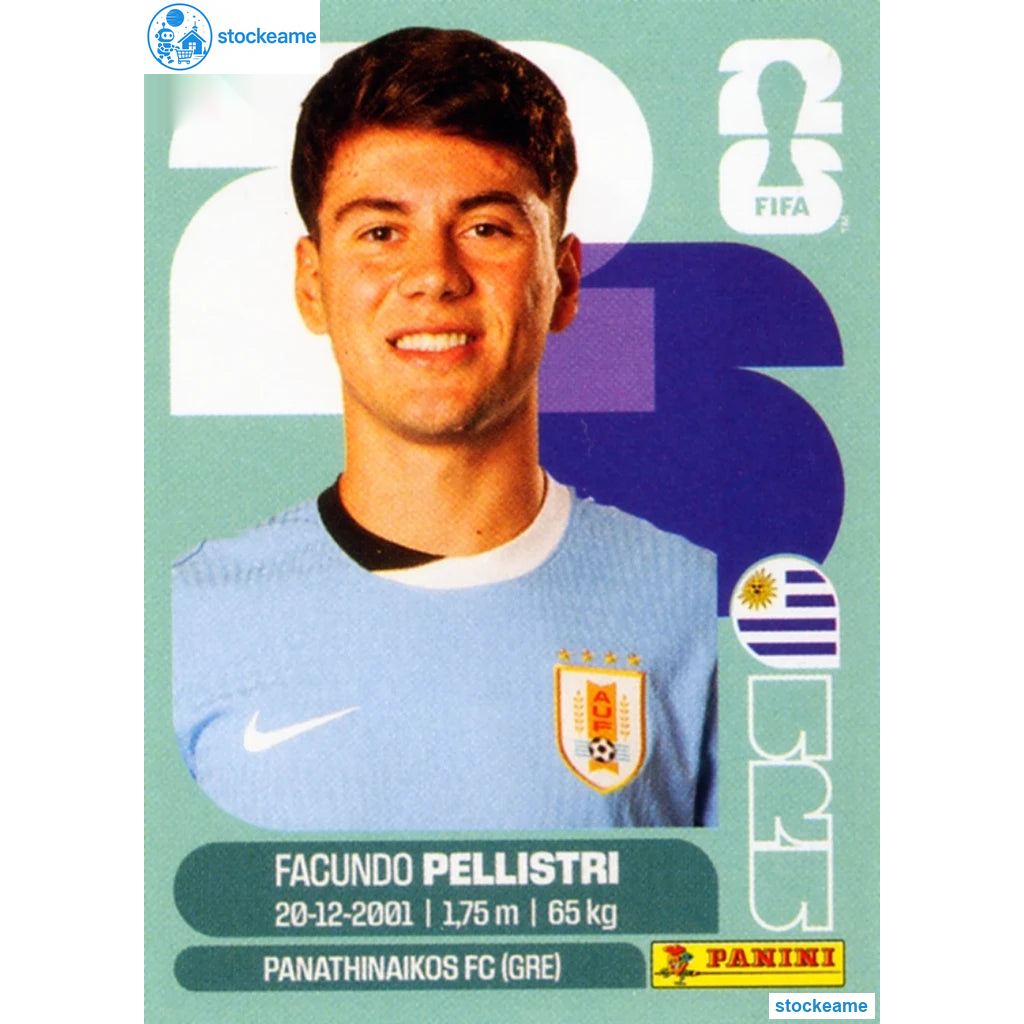 URU020 - Facundo Pellistri | Uruguay | Panini World Cup 2026 Base Sticker