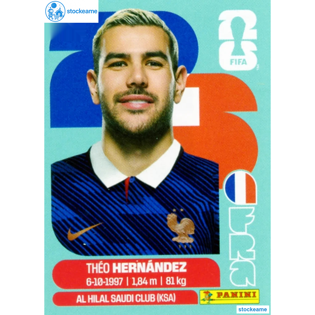 FRA003 - Theo Hernandez | France | Panini World Cup 2026 Base Sticker