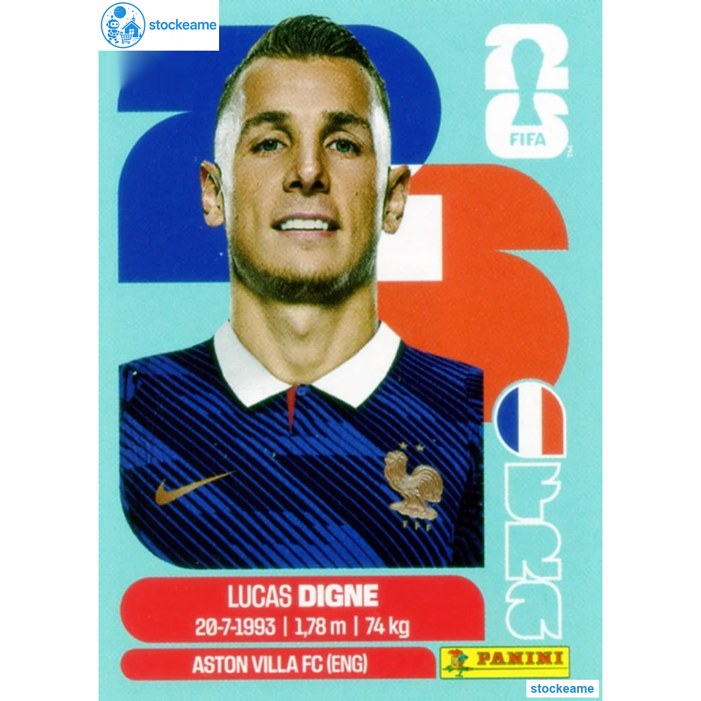 FRA008 - Lucas Digne | France | Panini World Cup 2026 Base Sticker