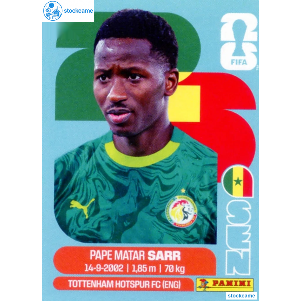 SEN010 - Pape Matar Sarr | Senegal | Panini World Cup 2026 Base Sticker