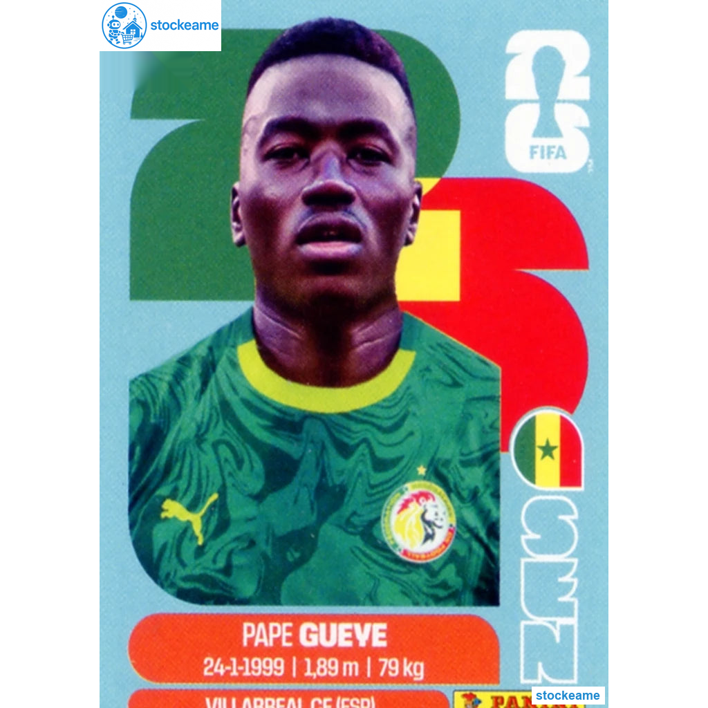 SEN011 - Pape Gueye | Senegal | Panini World Cup 2026 Base Sticker
