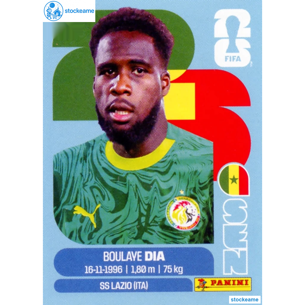 SEN017 - Boulaye Dia | Senegal | Panini World Cup 2026 Base Sticker