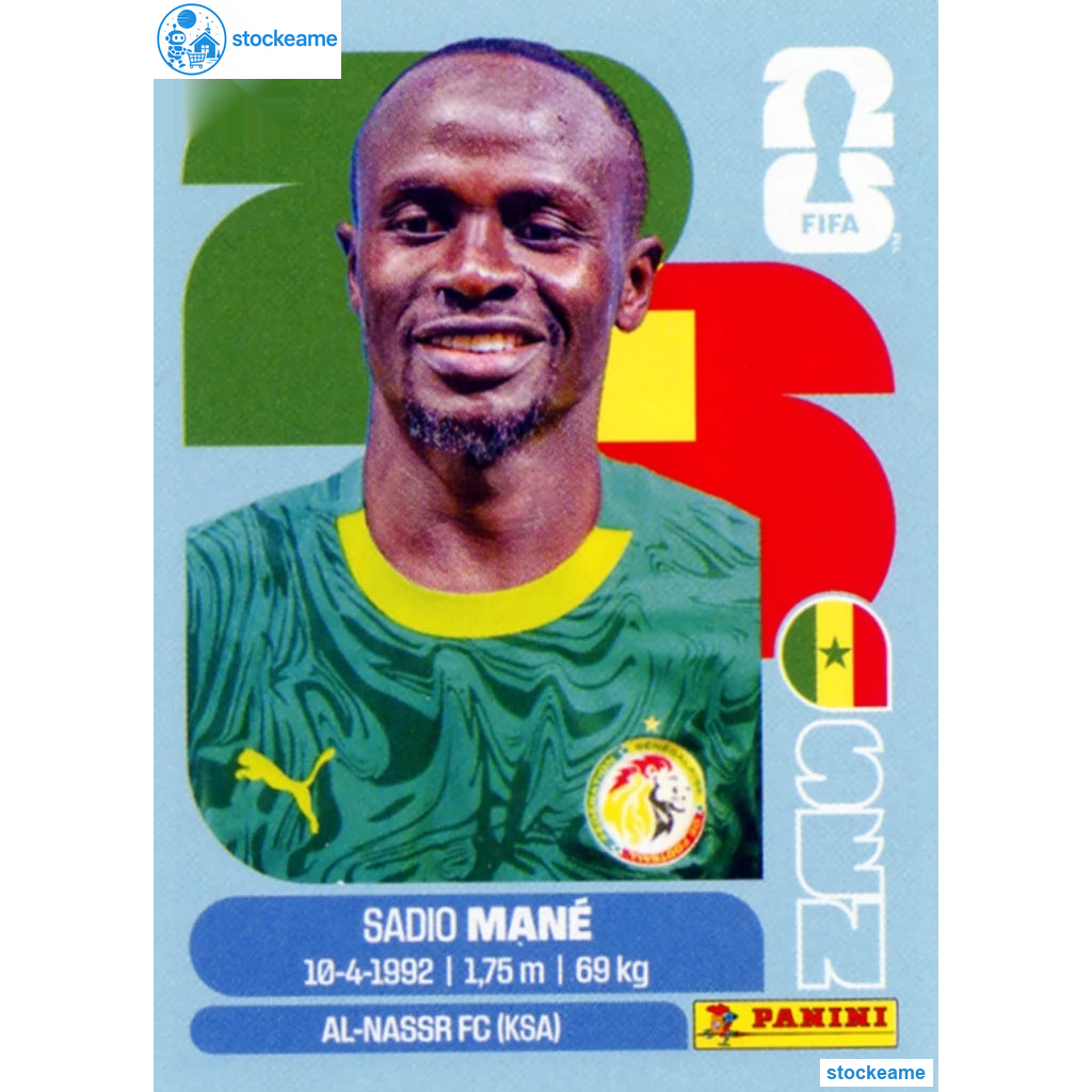 SEN015 - Sadio Mane | Senegal | Panini World Cup 2026 Base Sticker