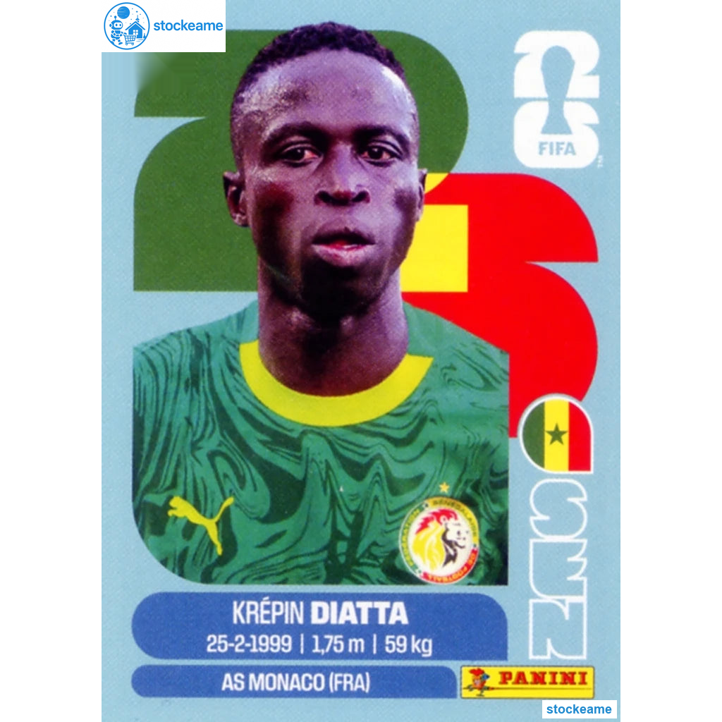 SEN020 - Krepin Diatta | Senegal | Panini World Cup 2026 Base Sticker