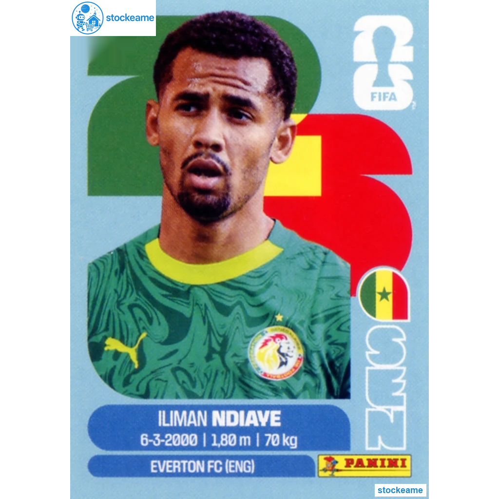 SEN018 - Iliman Ndiaye | Senegal | Panini World Cup 2026 Base Sticker