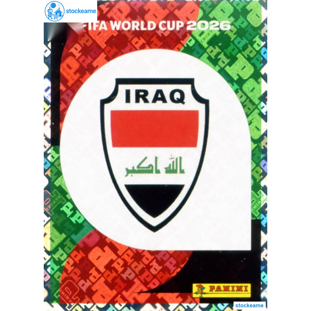 IRQ001 - Emblem | Iraq | Panini World Cup 2026 Foil Sticker