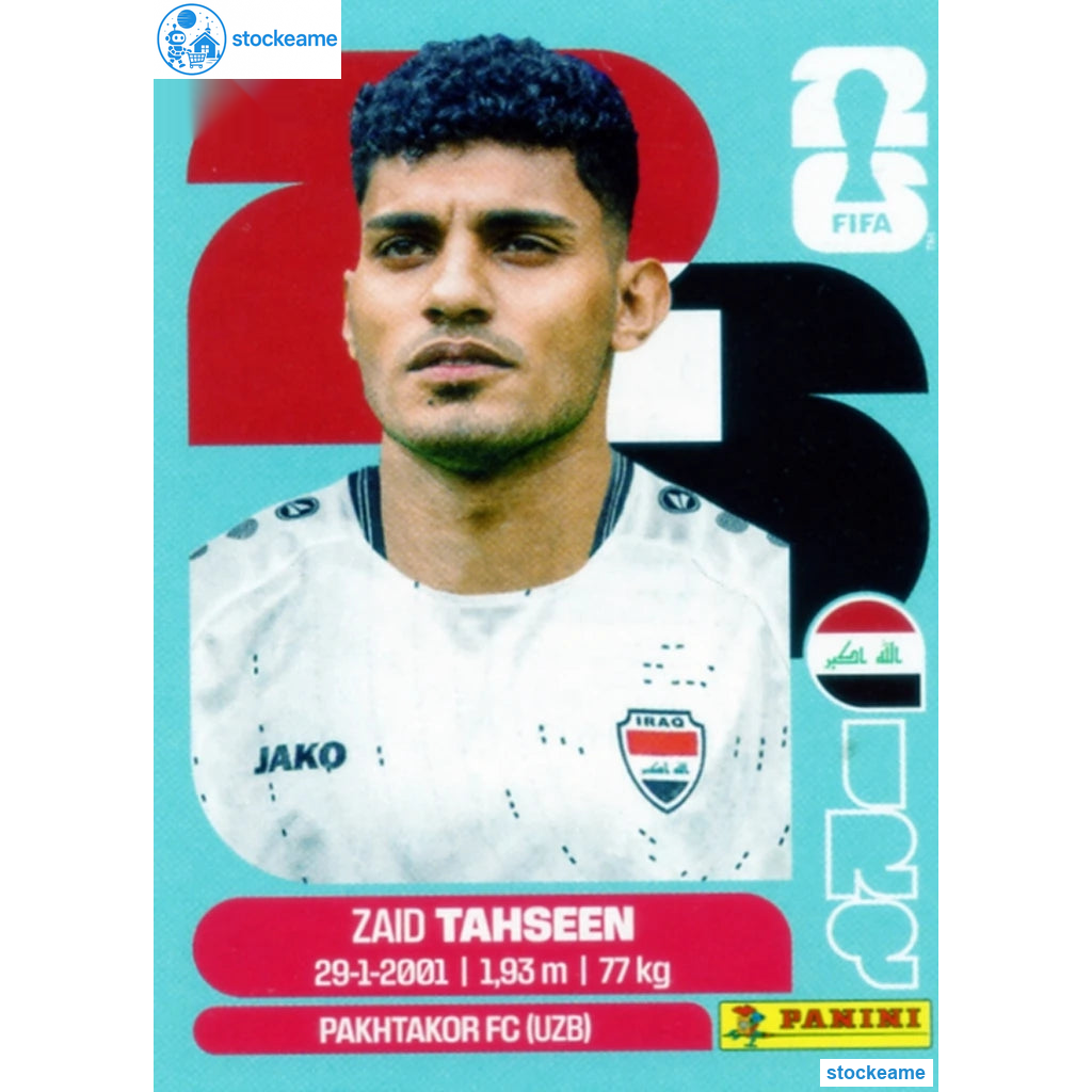 IRQ007 - Zaid Tahseen | Iraq | Panini World Cup 2026 Base Sticker