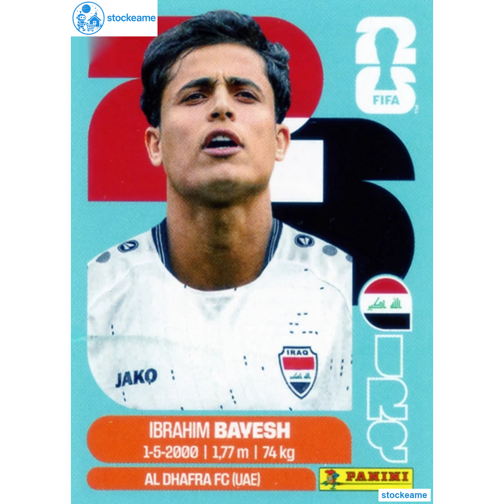 IRQ011 - Ibrahim Bavesh | Iraq | Panini World Cup 2026 Base Sticker