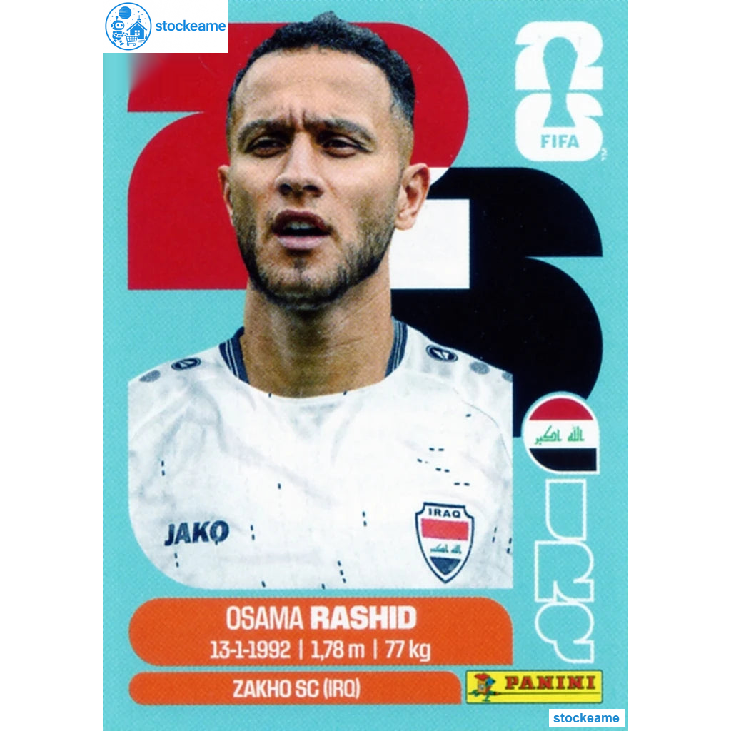 IRQ017 - Osama Rashid | Iraq | Panini World Cup 2026 Base Sticker