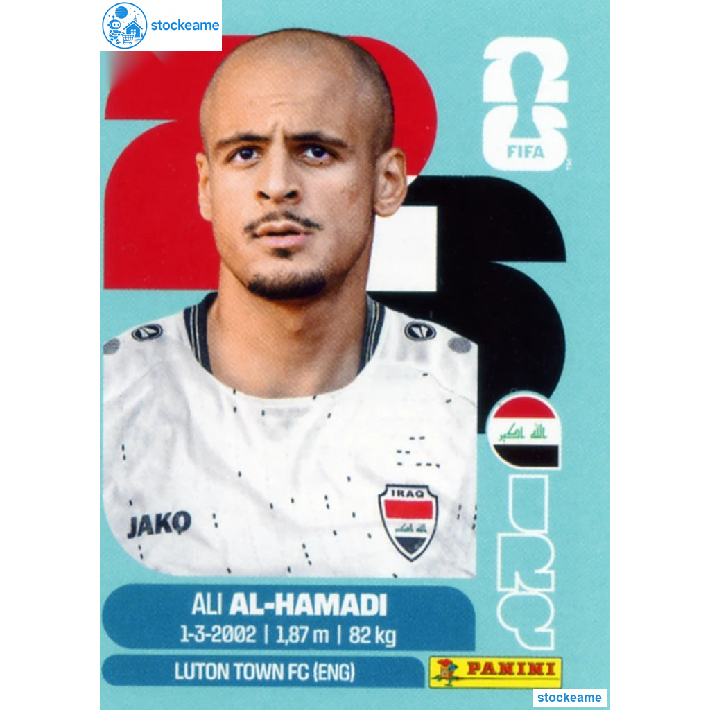 IRQ018 - Ali Al-Hamadi | Iraq | Panini World Cup 2026 Base Sticker